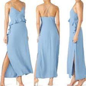 NEW - ELLIATT - Rapture Sleeveless Ruffle Slip Long Maxi Dress